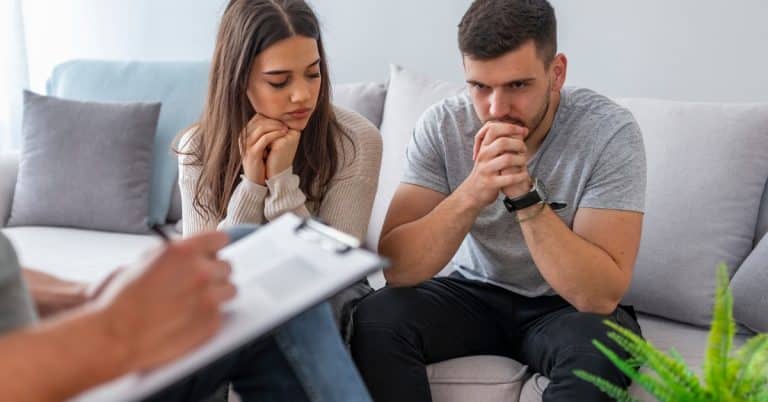 Couples undergoing counselling