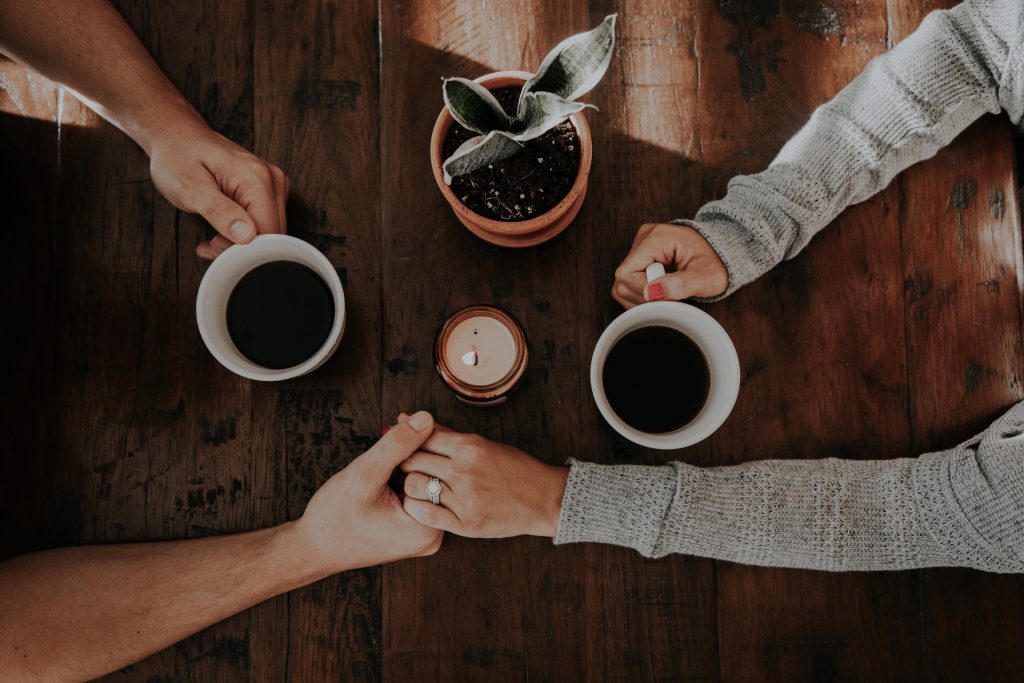 couple holding hands, support, happy couple and couple holding hands, couples therapy