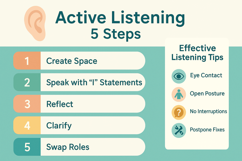 Active listening 5 steps